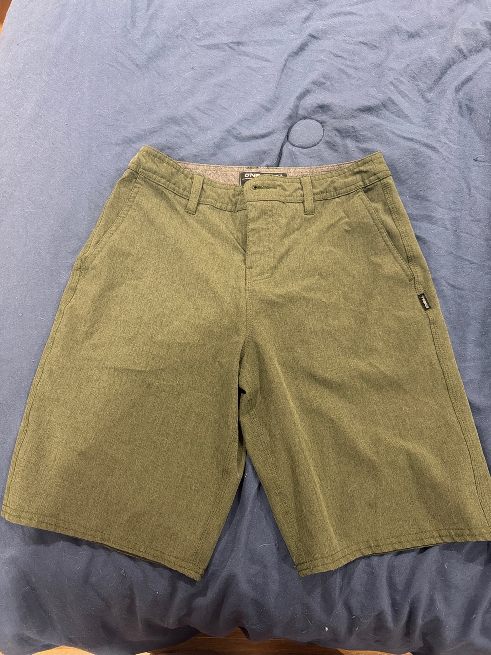 O'Neill Olive Green Flat Front Men's Shorts